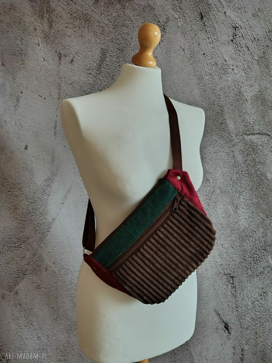 Damska nerko-torebka na rower - wygodna torebka crossbody handmade