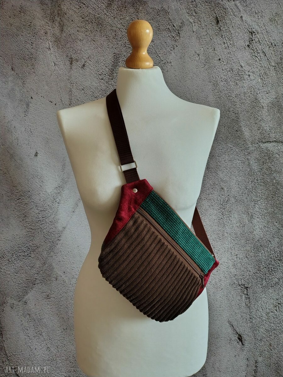 Damska nerko-torebka na rower - wygodna torebka crossbody handmade