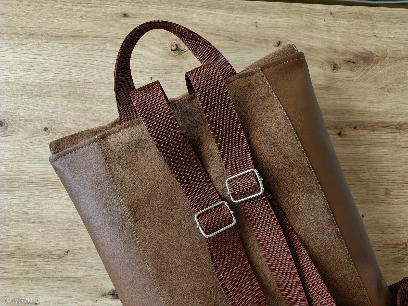 Damski plecak handmade na laptopa i A4