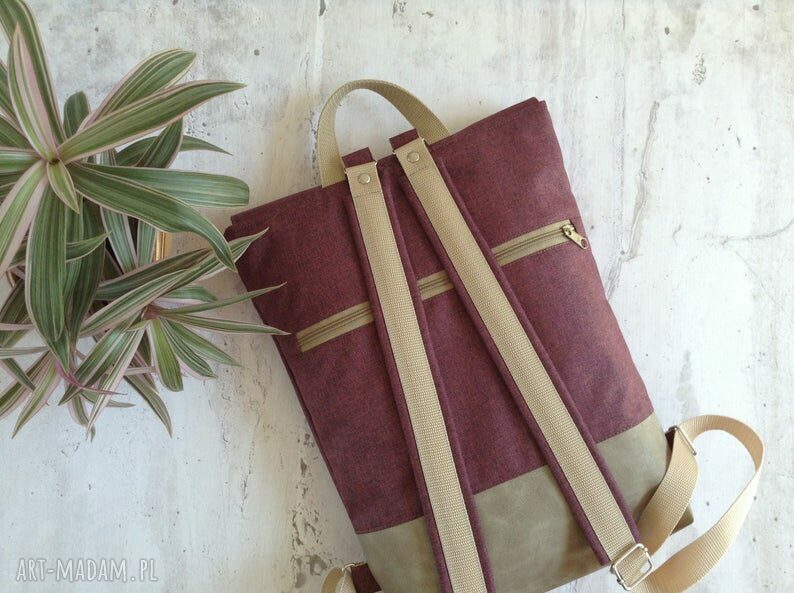 Damski plecak handmade na laptopa 13-14"
