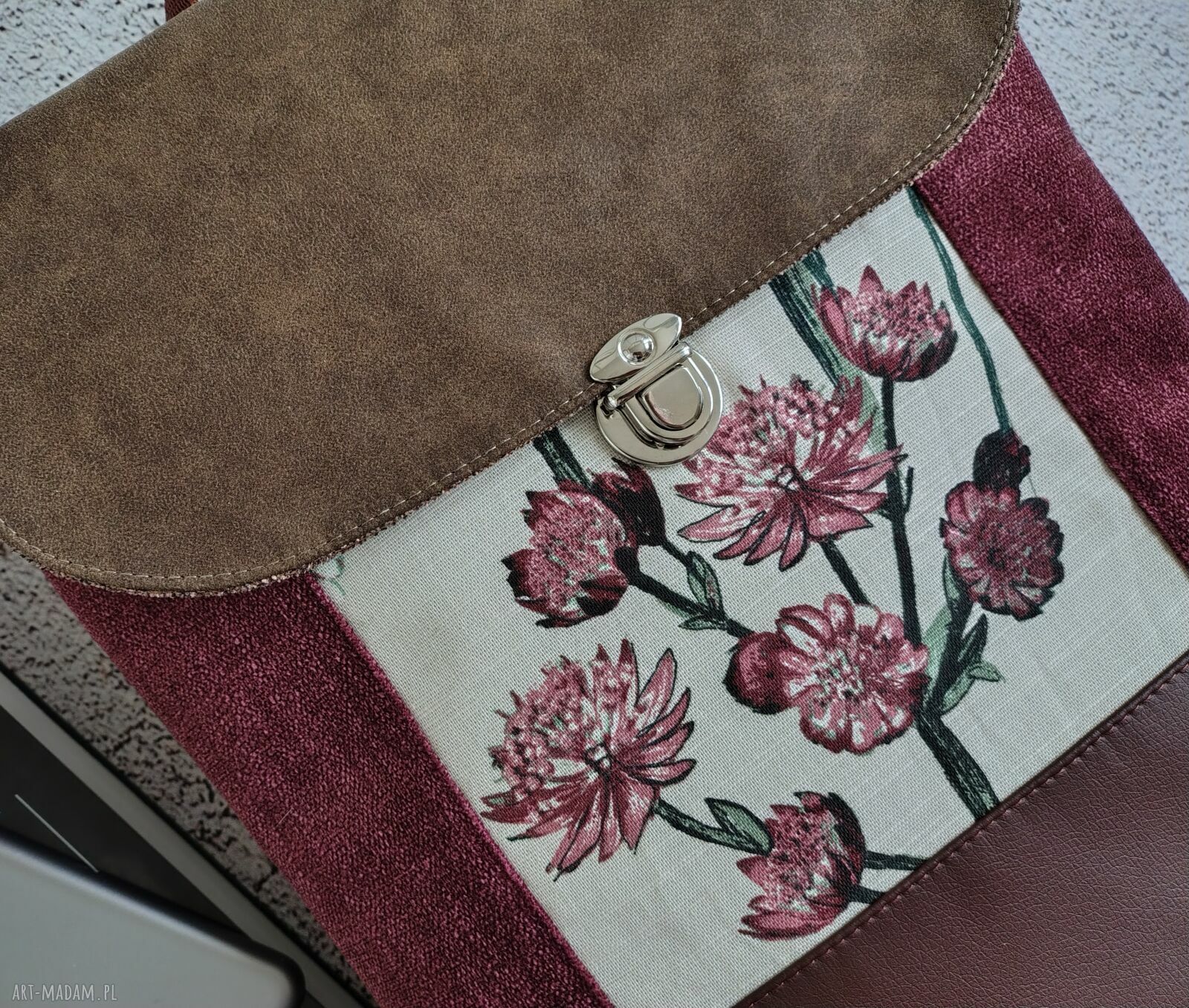 Damski plecak handmade na uczelnię i laptopa - Fabrykawis