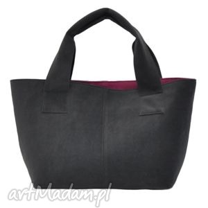 14-0008 szara damska torebka do ręki shopper bag pelican