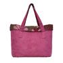 handmade na zakupy 15 0003 różowa torba damska do ręki shopper bag na co dzień woodpecker