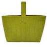 ręcznie robione do 13 0013 zielona torebka damska do ręki shopper bag / na zakupy toucan