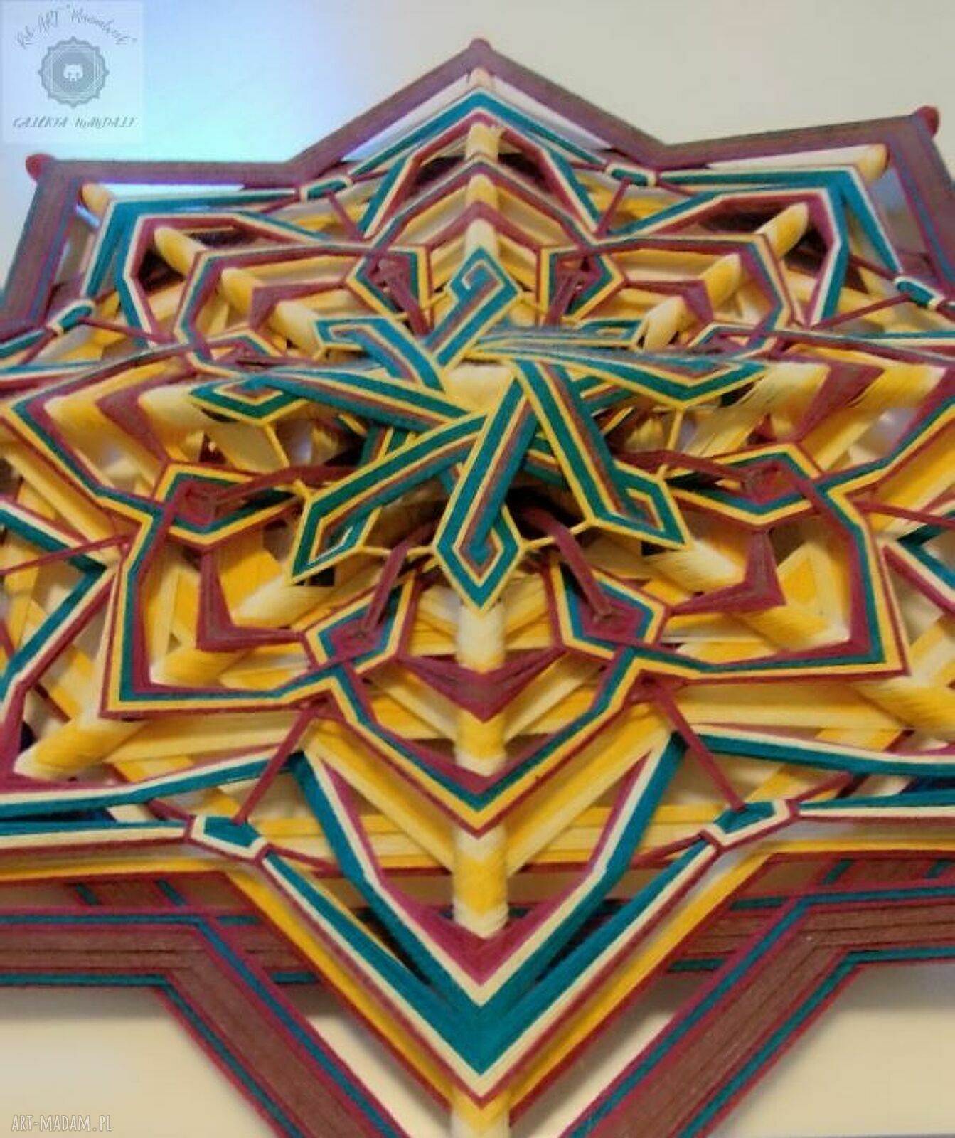 Mandala Żywioły - Drzewa i Ziemi "Obfitość" (50x50 cm)