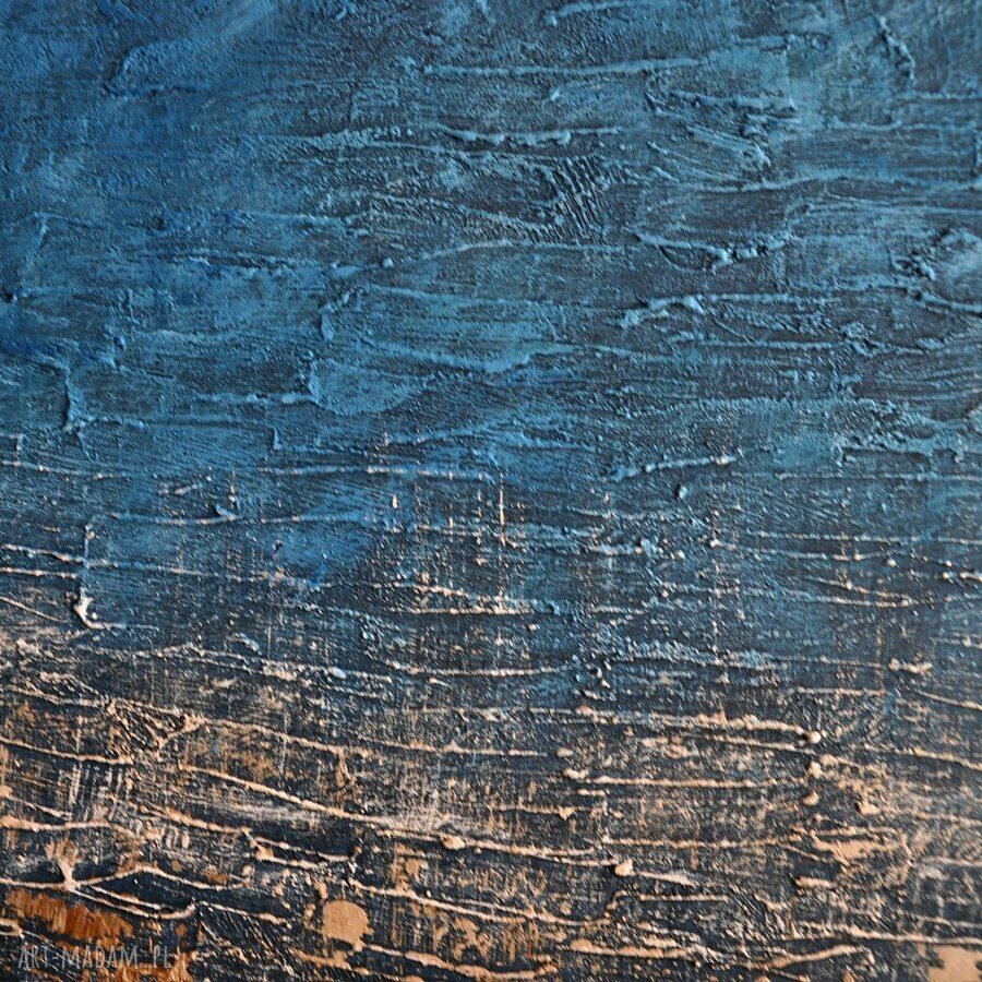 Dark skies 2 - ręcznie malowana abstrakcja 100x150 cm