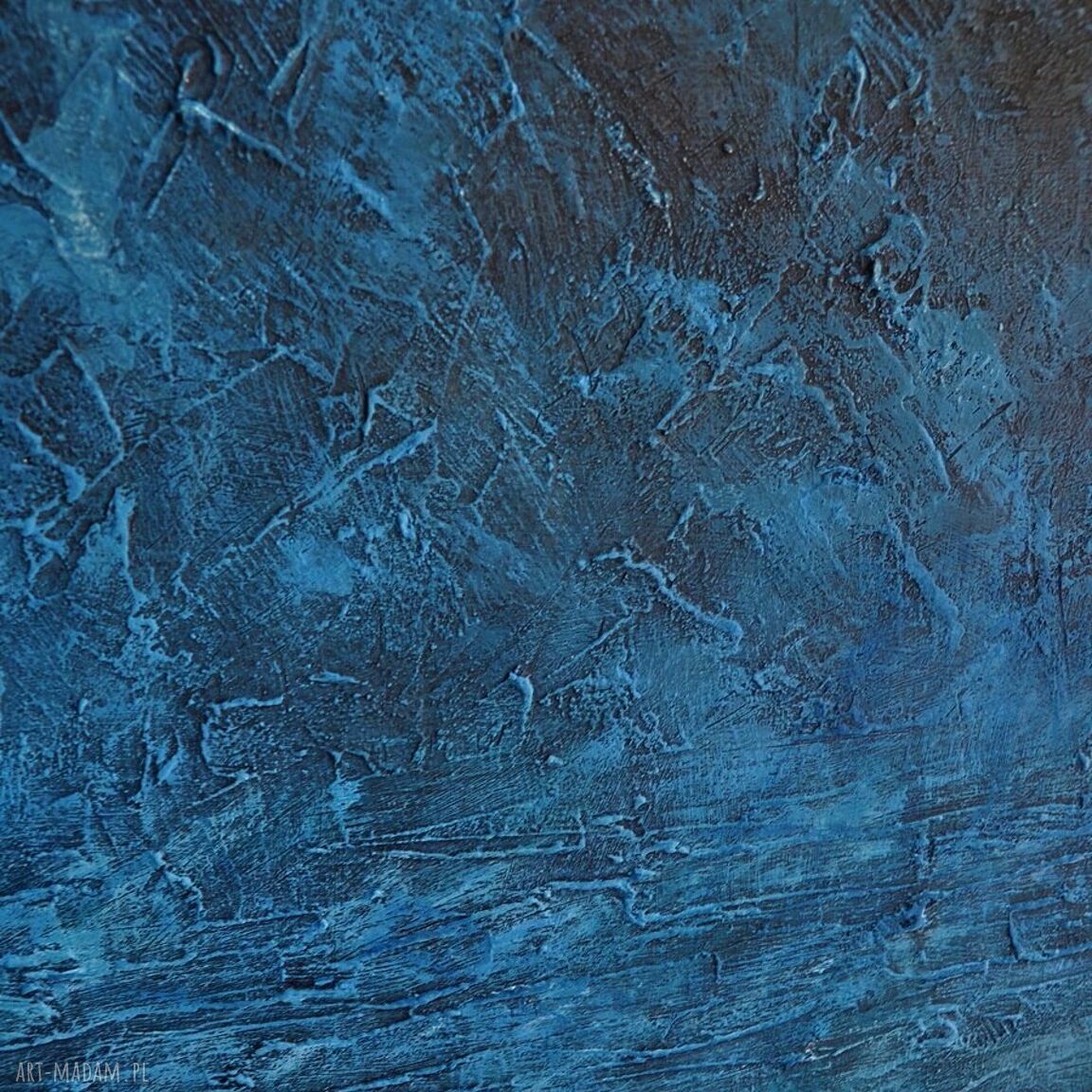 Dark skies 2 - ręcznie malowana abstrakcja 100x150 cm