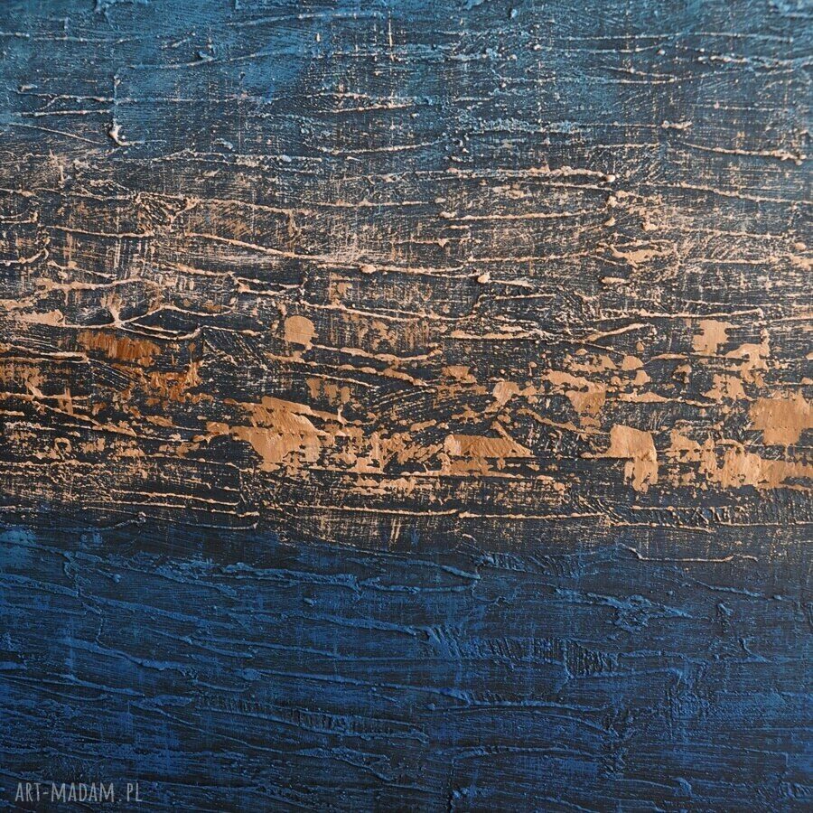 Dark skies 2 - ręcznie malowana abstrakcja 100x150 cm
