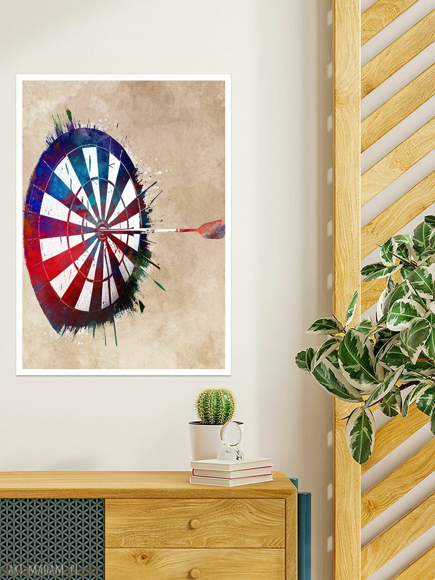 Dart - grafiki sportowe: 2 prace A4 (21x29,7 cm) - plakat sportowy