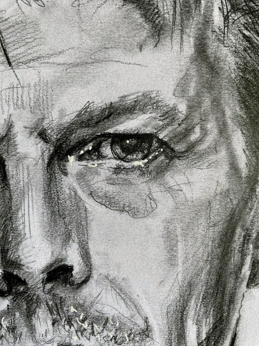 David Bowie - Ikony A3: ręcznie rysowany portret ołówkiem
