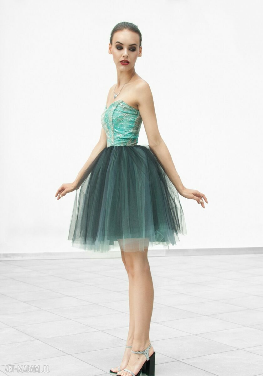 Monnom boutique • Sukienka tiulowa gorsetowa okpl ubrania