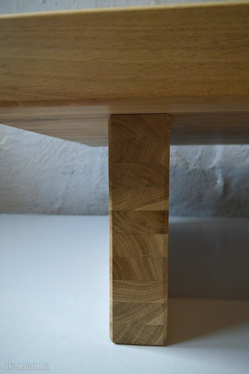 Dębowy stolik kawowy w stylu loft - ręcznie robiony z dębu, 112x76 cm