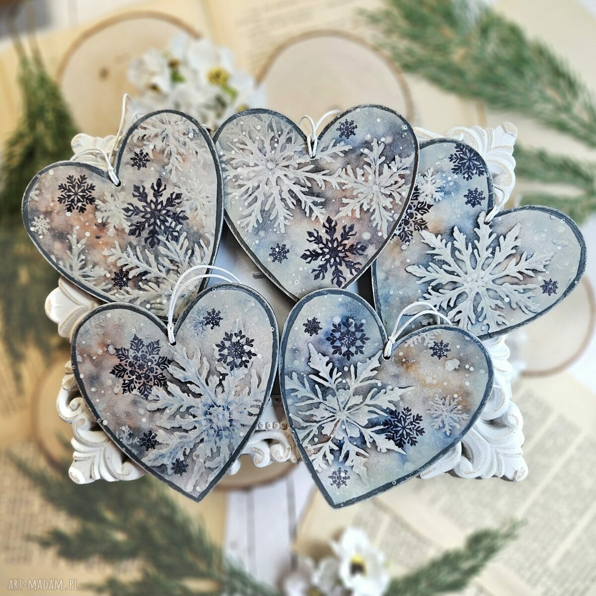 upominek na święta: Zimowe dekoracje ręcznie zrobione