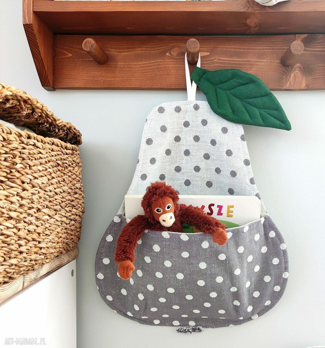 pokoik dziecka: Organizer na zabawki gruszka ręczne wykonanie