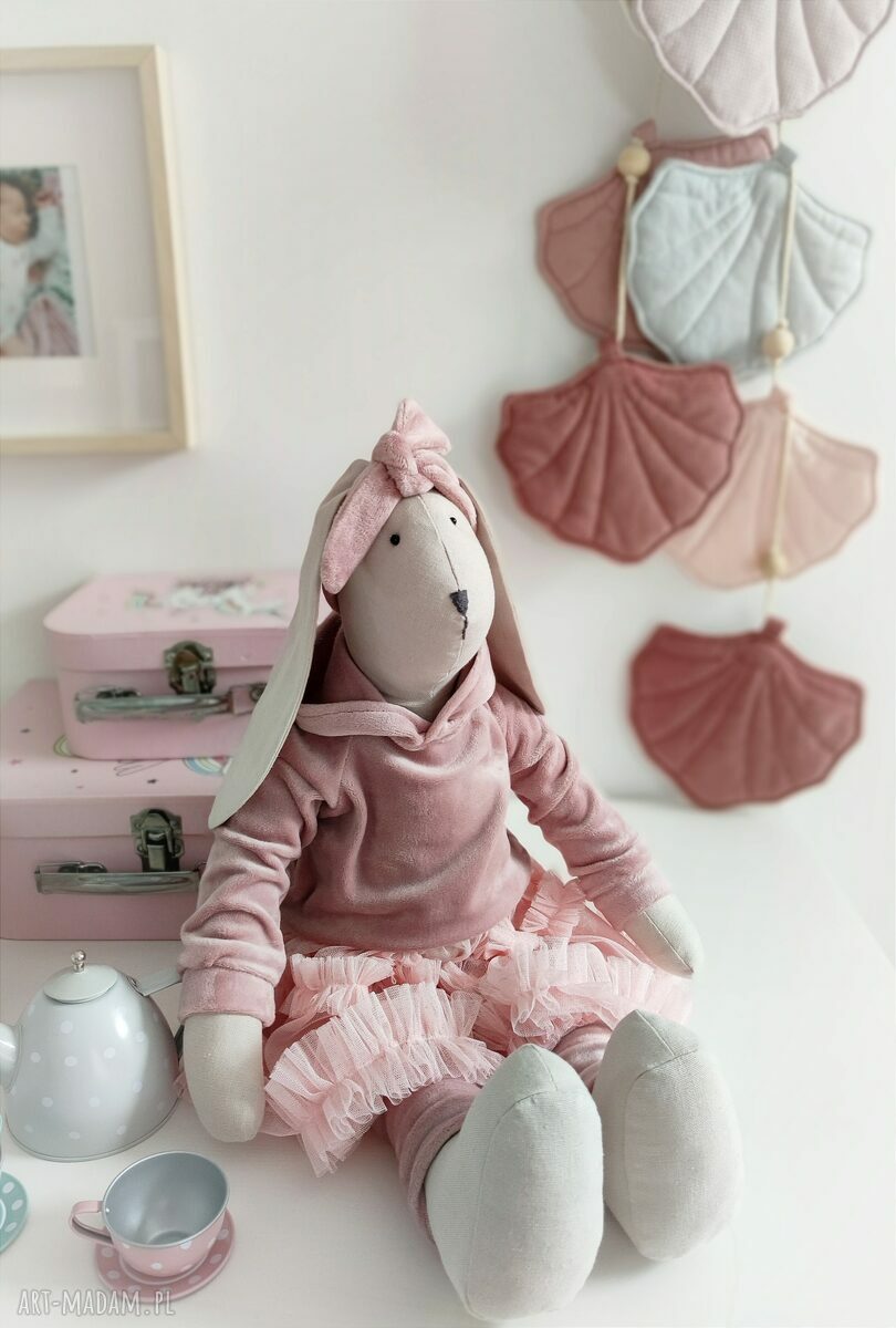 maskotki: Przytulanka królik handmade