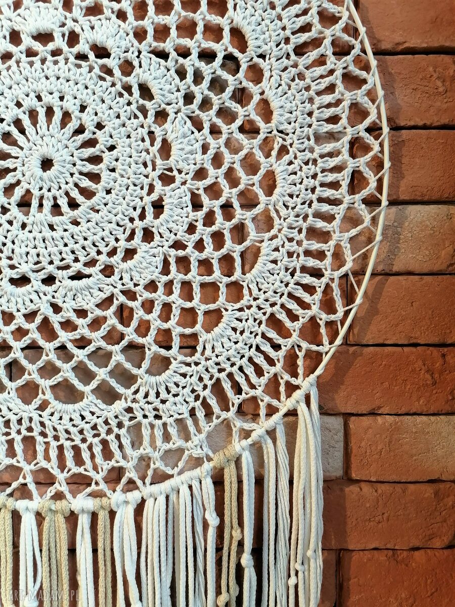dekoracje: duży łapacz snów średnica 70 cm Ręcznie wykonane
