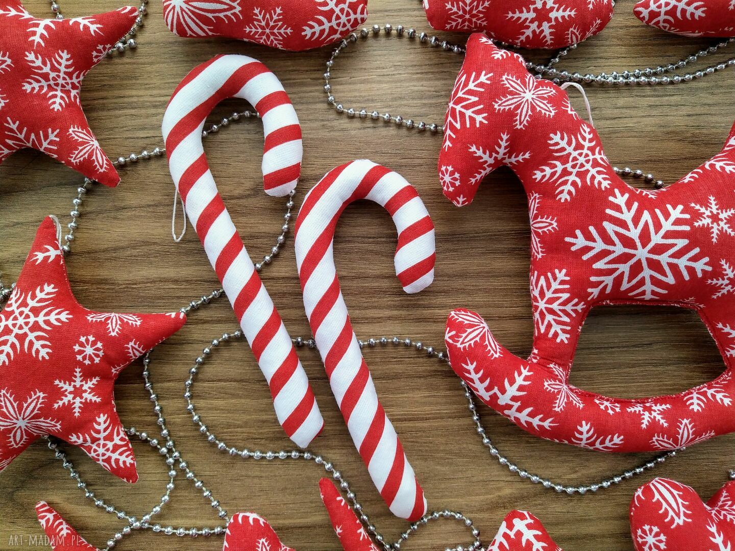 prezent święta: Dekoracje zawieszki na choinkę zestaw 14 sztuk ręcznie zrobione