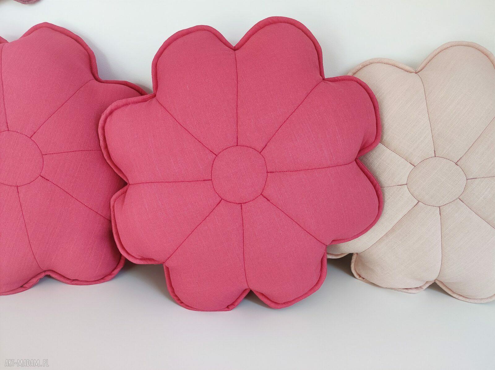 pokoik dziecka: Dekoracyjna poduszka kwiatek handmade