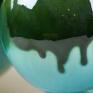 zielone ceramika kula dekoracyjne ceramiczne morskie