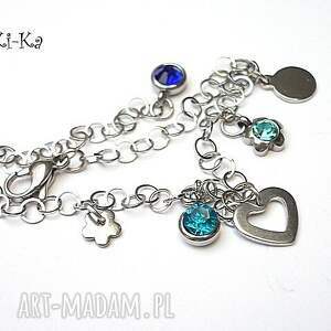 alloys collection - line blue heart