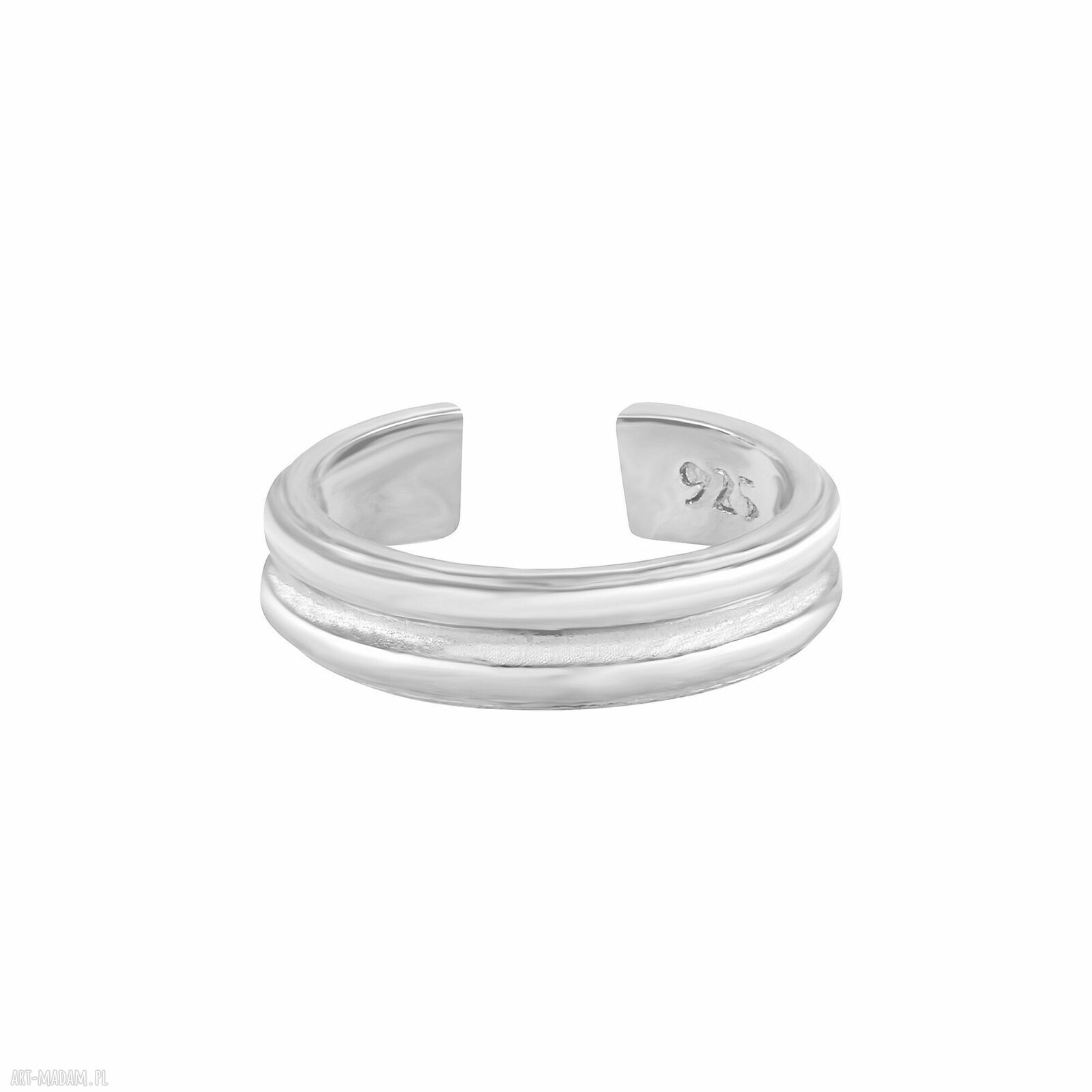 Srebrna ozdobna nausznica kolczyki srebro delikatna całości