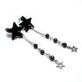 czarne kolczyki gwiazdka alloys collection /black star/