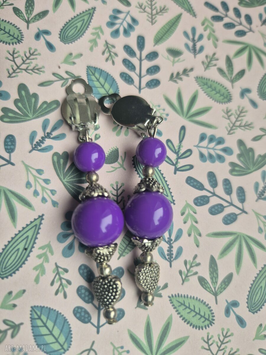 Klipsy folk boho Ruda Klara - delikatne, kolorowe kółka (Box X1)