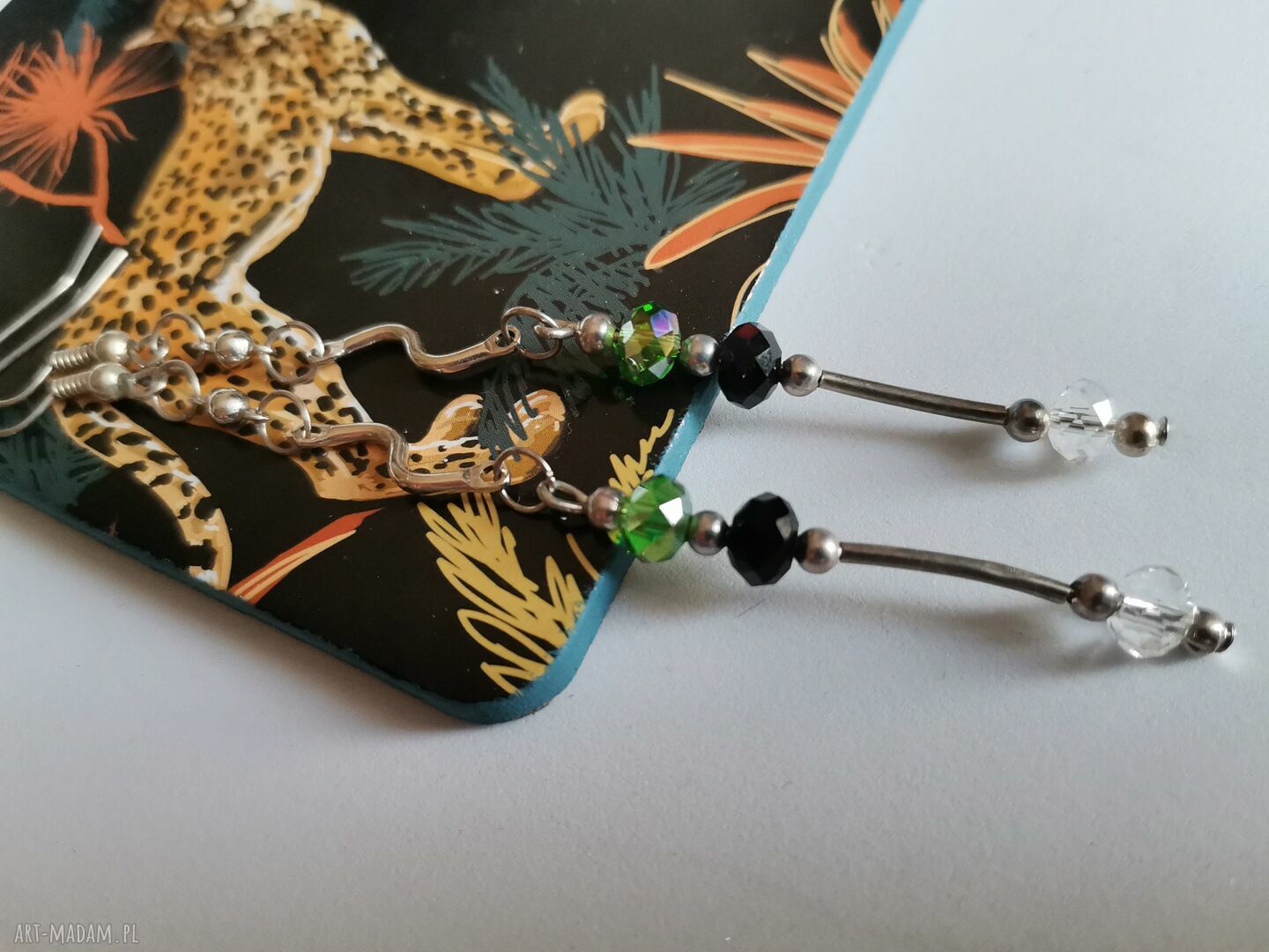 Kolczyki delikatne i lekkie Boho z frędzlami - box t1
