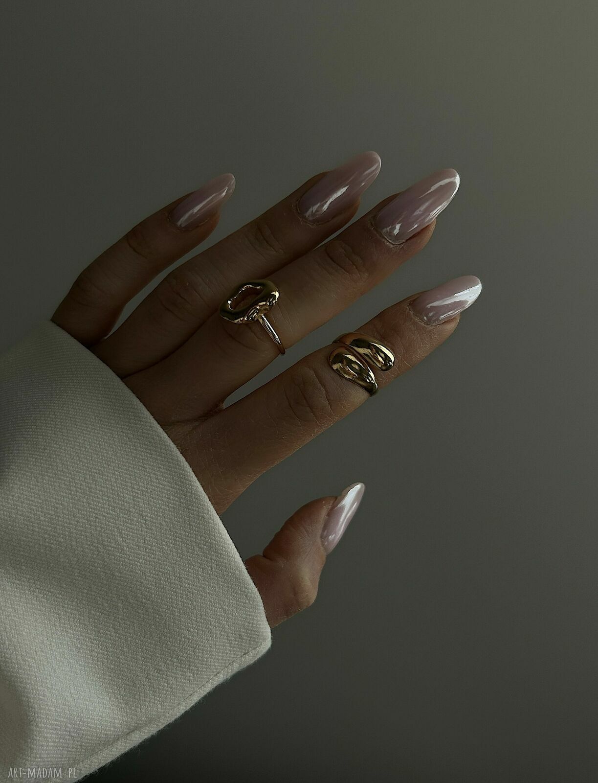 pierścionki: Balonowy pierścionek z różowego złota HandMade