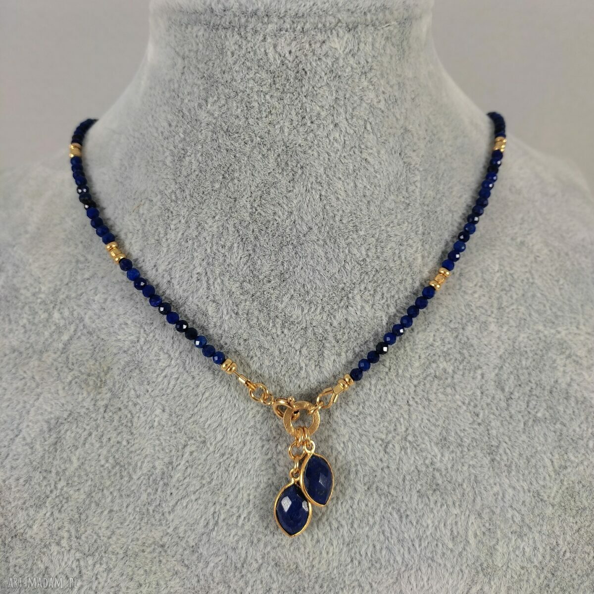 Delikatny naszyjnik z lapis lazuli 507
