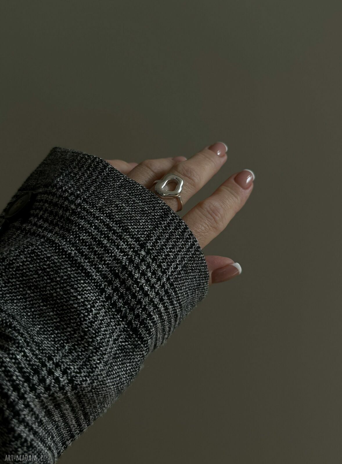 pierścionki: Srebrny balonowy pierścionek HandMade