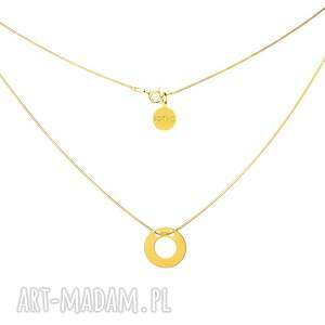 złoty minimalistyczny naszyjnik karma