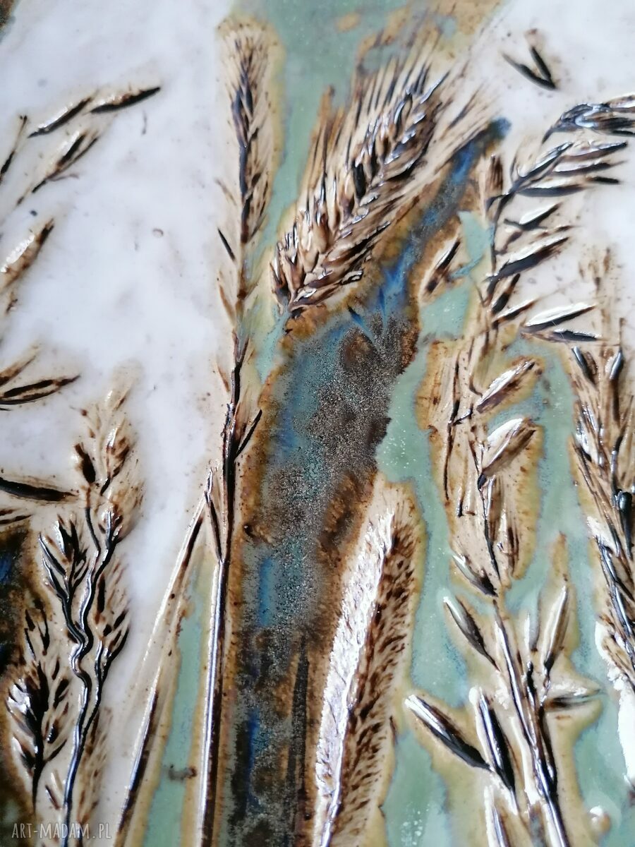 Deseczka „Sielsko” 1 - ceramika z gliny szamotowej 27x18 cm