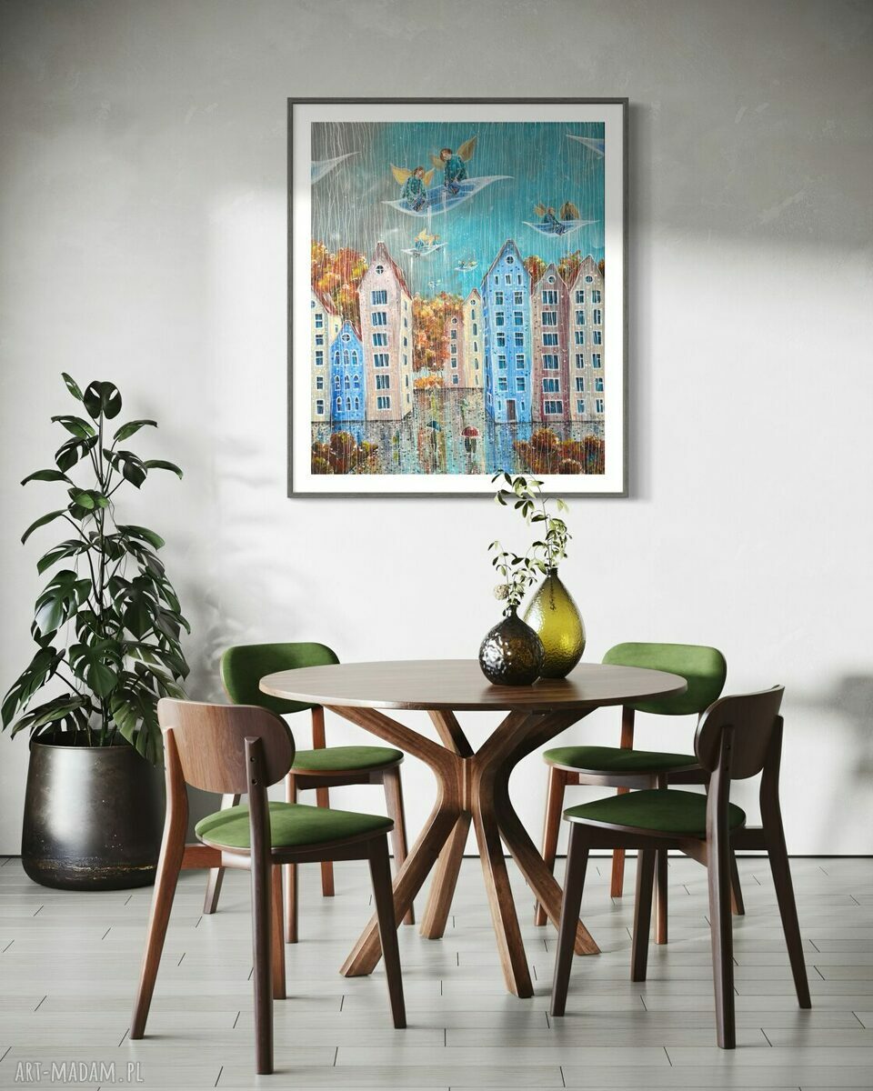 „Deszczowy dzień” - giclee na płótnie Canvas
