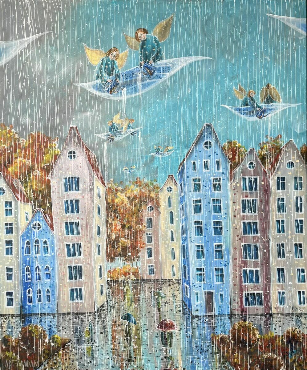 „Deszczowy dzień” - giclee na płótnie Canvas