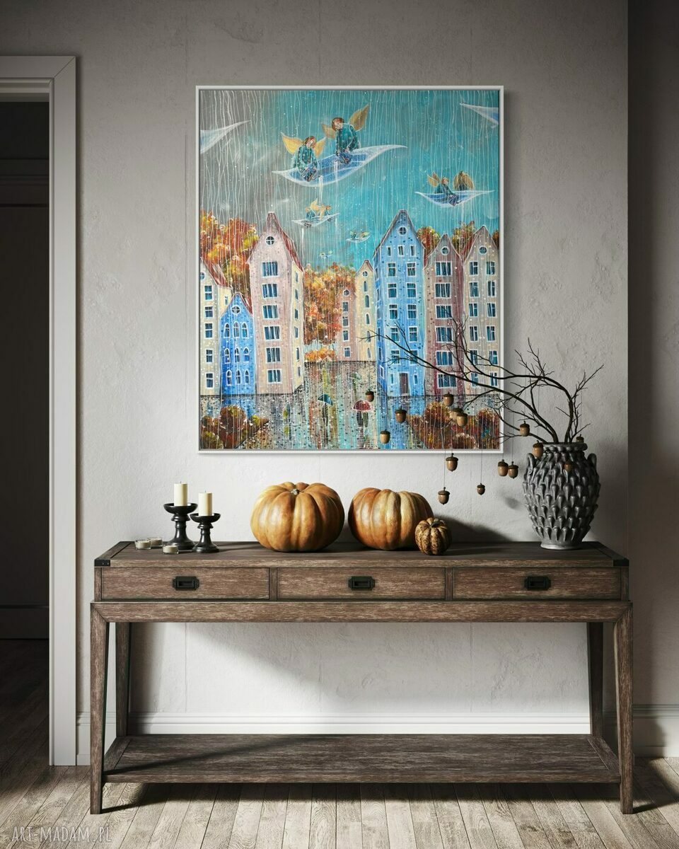 „Deszczowy dzień” - giclee na płótnie Canvas