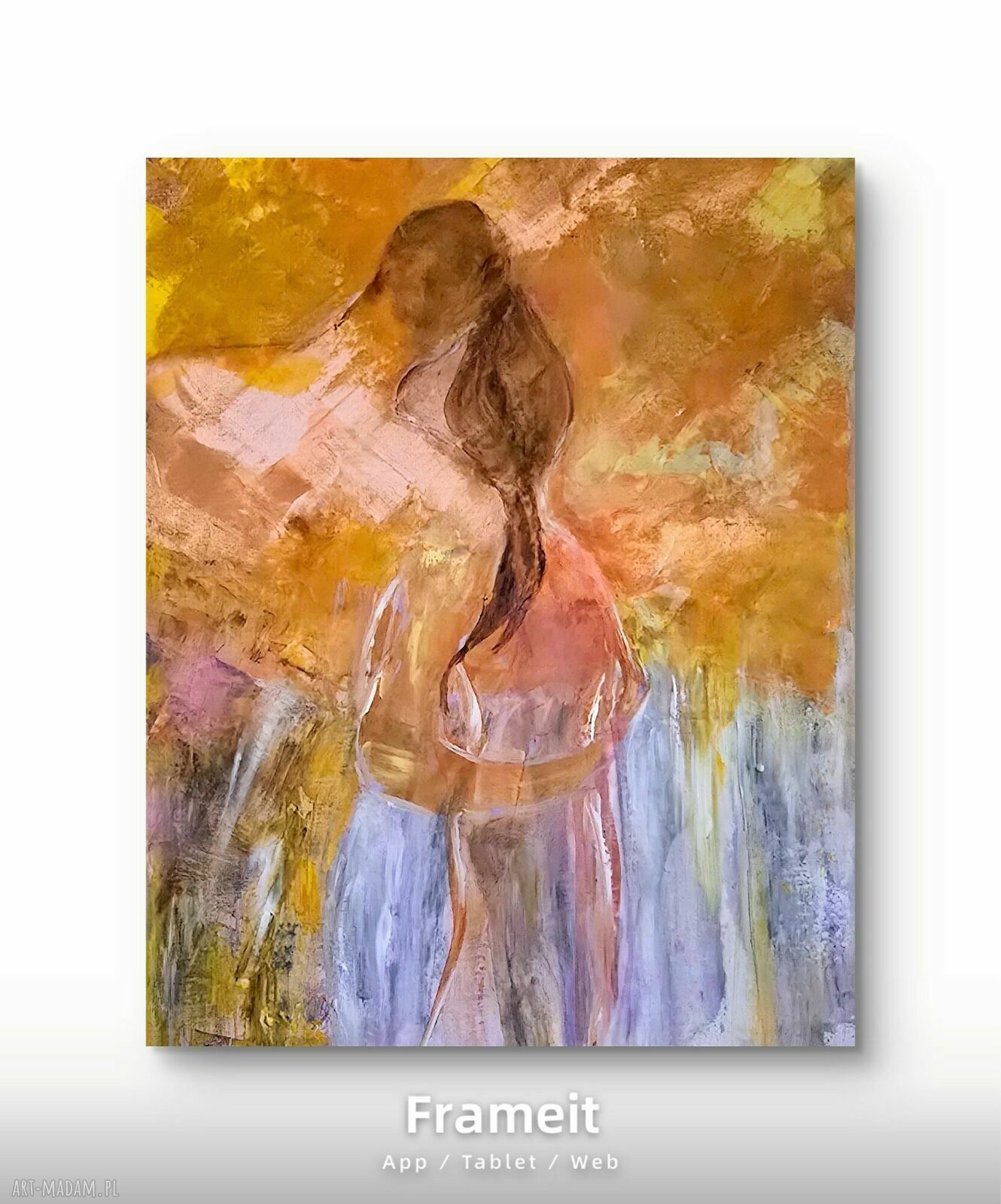 Devotion - sygnowany obraz akrylowy na płótnie 40x50 cm