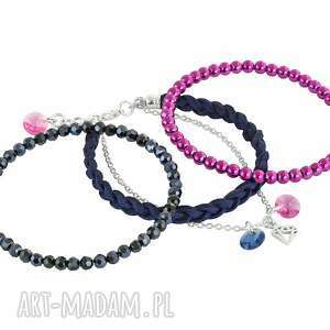 gentleness triplo - fuchsia & dark navy blue