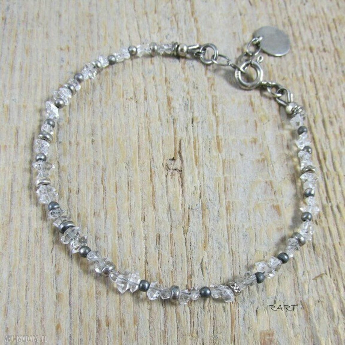 Diament Herkimer - delikatna bransoletka 394 II