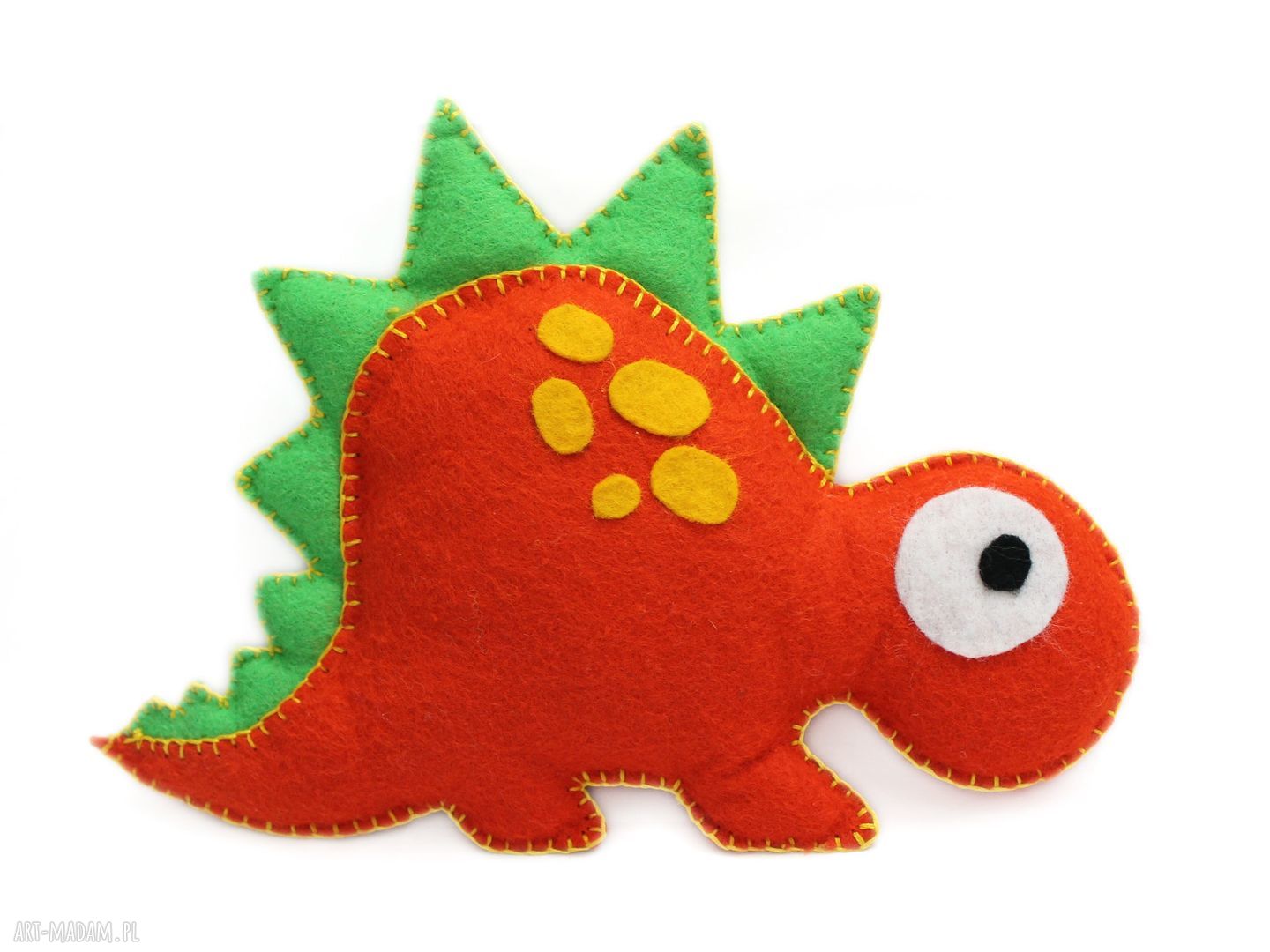 Dinozaury z filcu: Tyranozaur Tom i stegozaur Staszek (zestaw 2 maskotek)