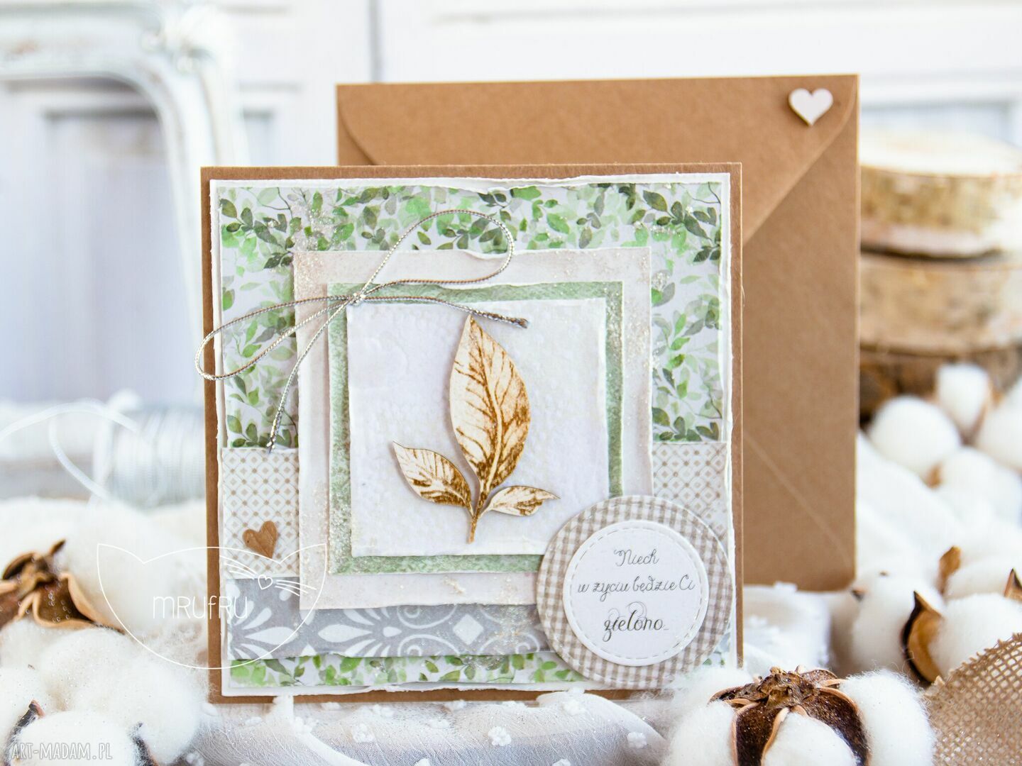 scrapbooking kartki: Przepiękna kartka w kopercie. Personalizowane wnętrze. Ręcznie zrobione