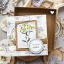 srebrne scrapbooking kartki zielnik kartka z zielnika mrufru