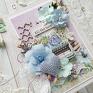 oryginalne scrapbooking kartki kartka na urodziny okolicznościowa we fioletach