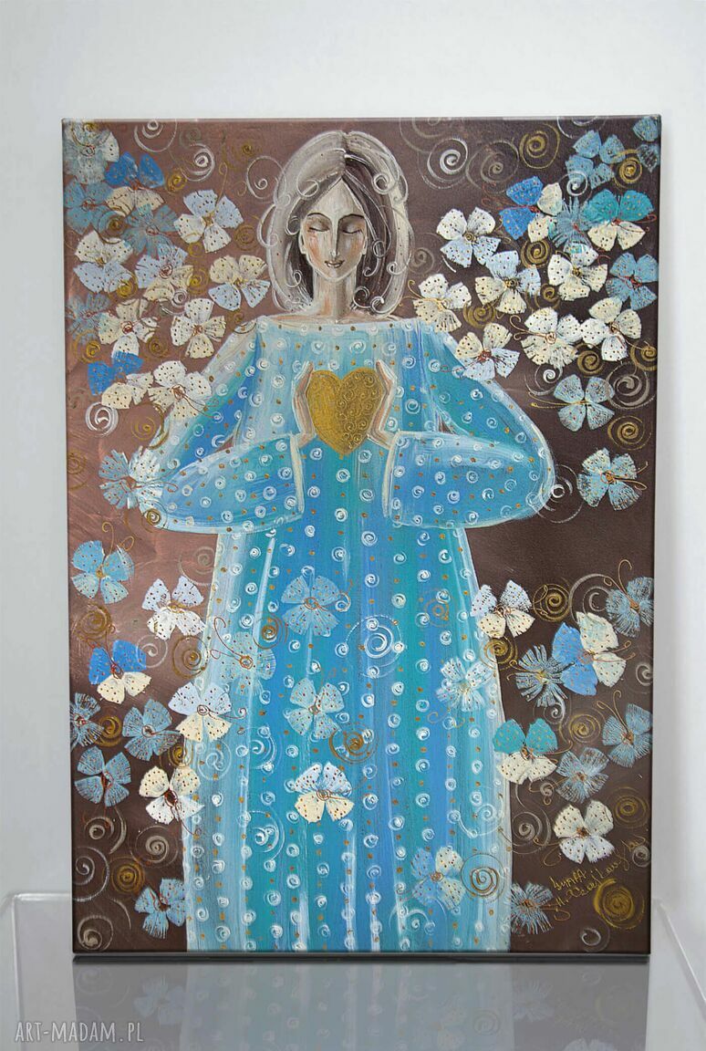 Dłonie są krajobrazem serca. JP II - obraz giclee na płótnie Canvas