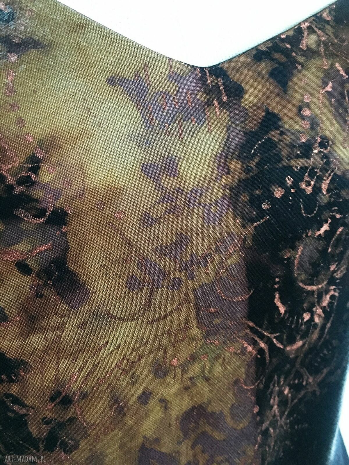 Długa sukienka Bastet - autorska suknia slowfashion