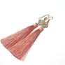 handmade kolczyki boho / living coral