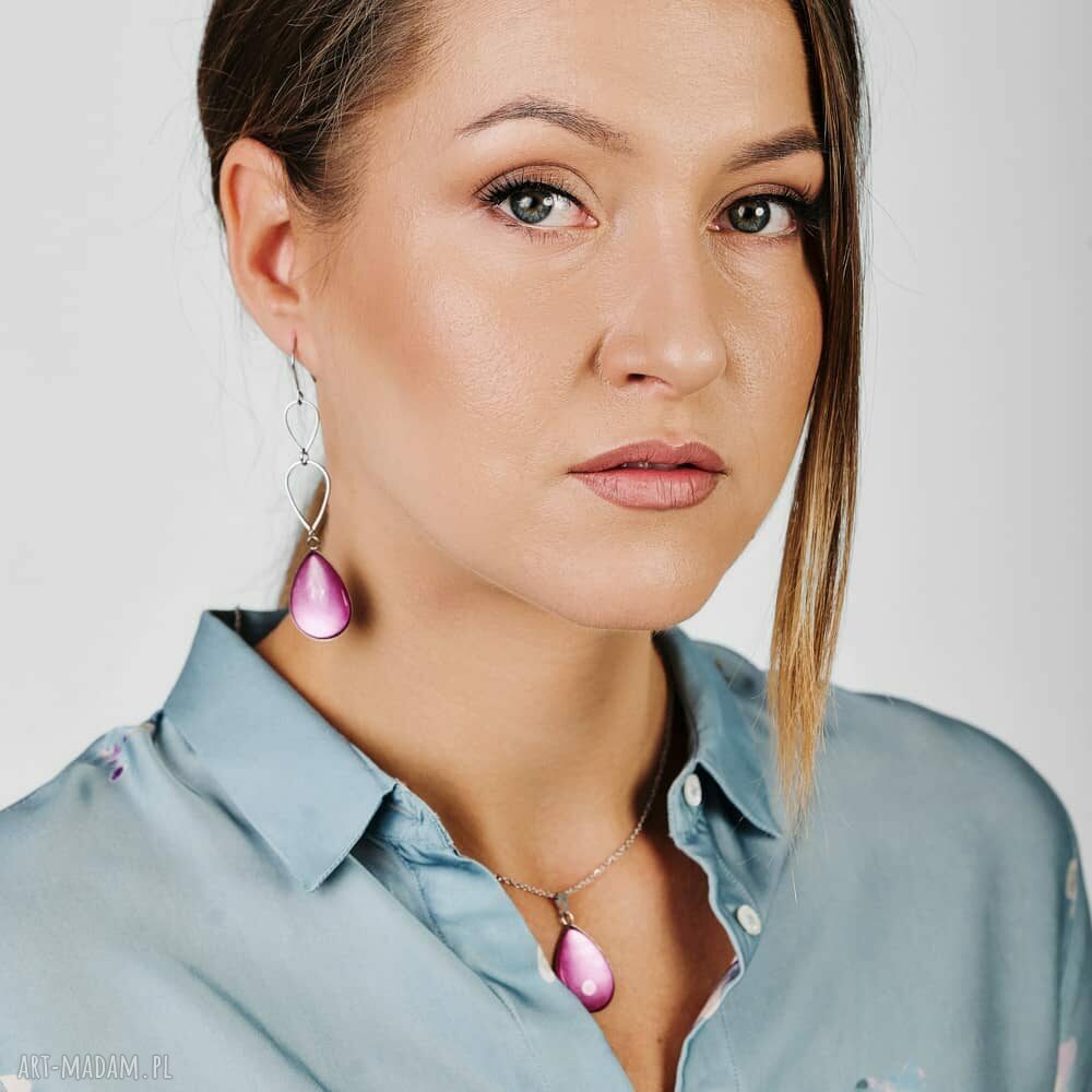 Długie kolczyki perłowa lilia Ebru E48/38 - art-Madam.pl