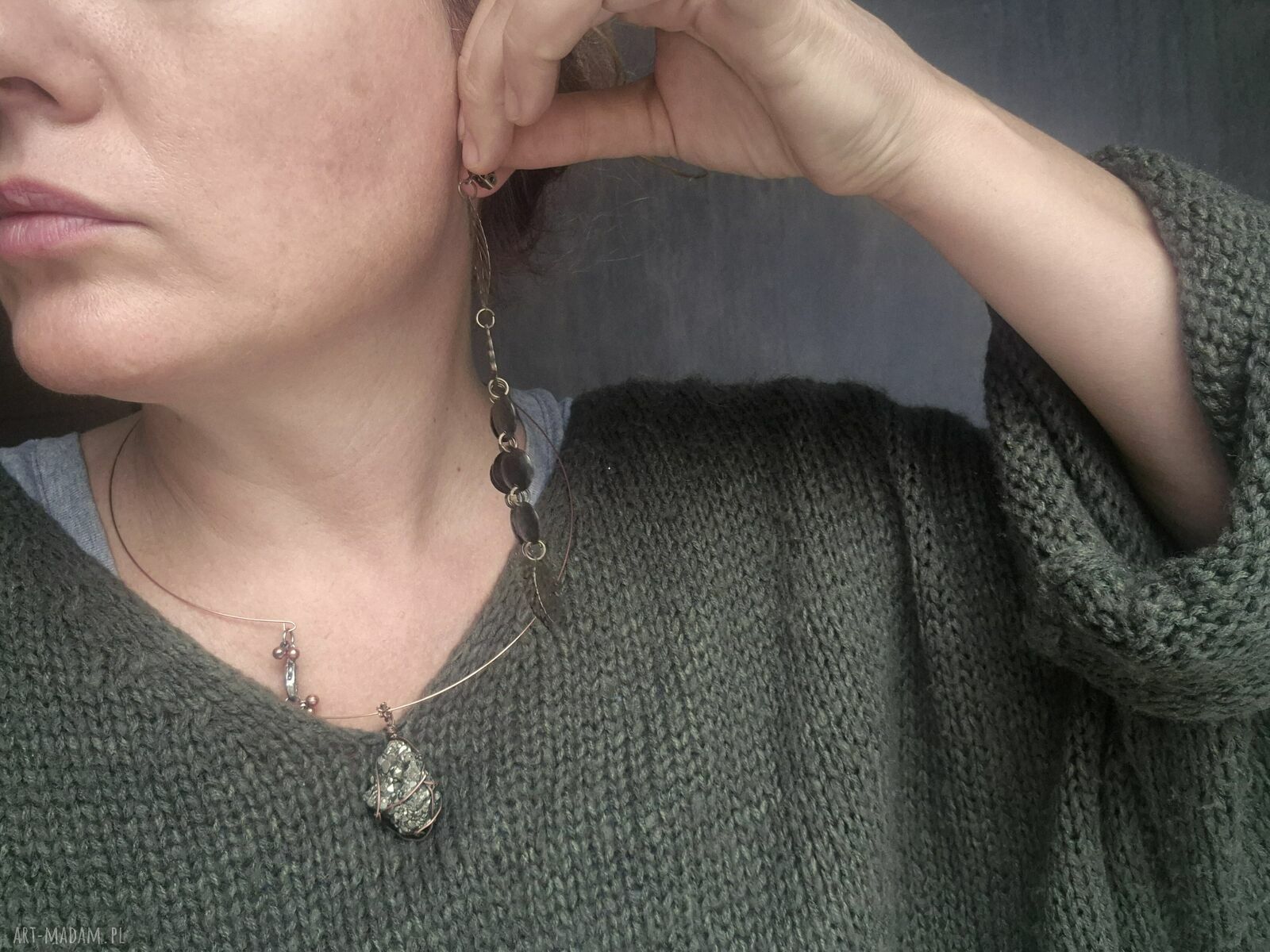 Klipsy Boho Box X1 - długie, lekkie i wiszące (Ruda Klara)