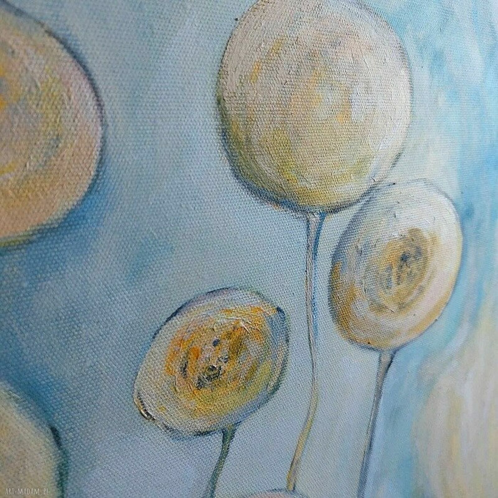 Dmuchawce - obraz akrylowy 60x85 cm na płótnie