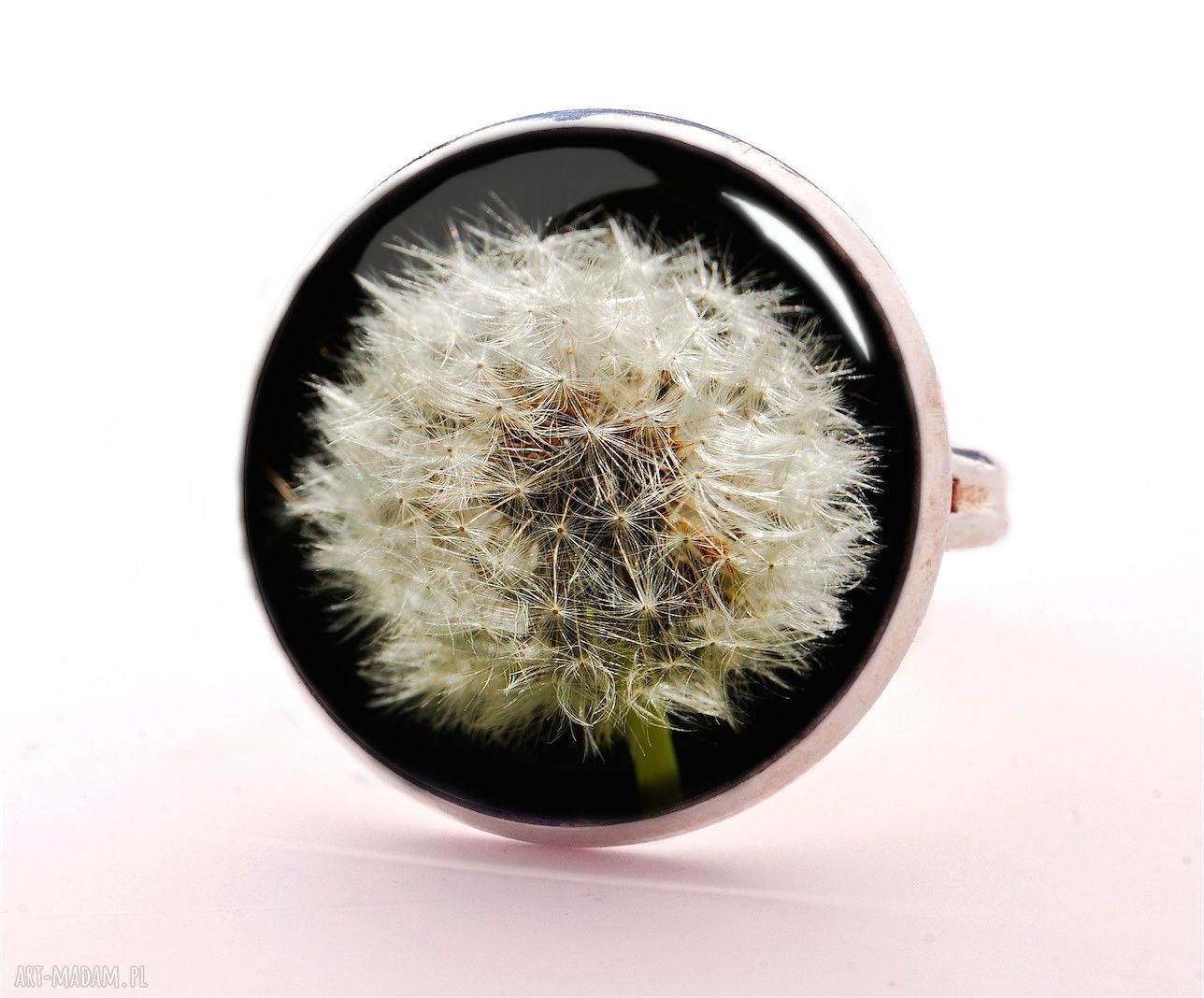 naszyjniki: Dmuchawiec Medalion z łańcuszkiem Ręczne wykonanie